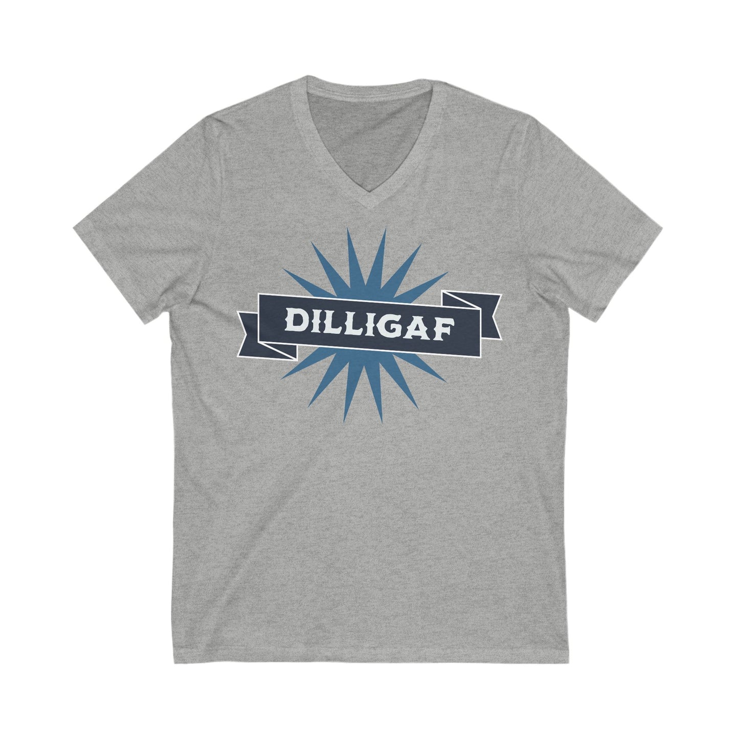 V-Neck Tee Saying Dilligaf