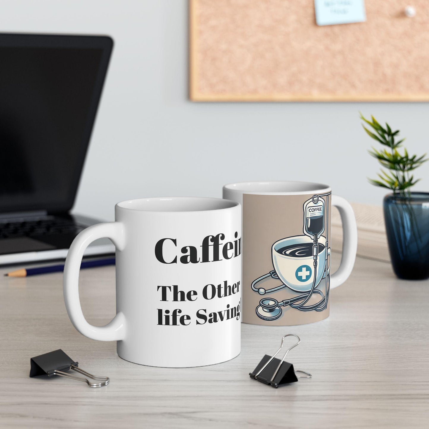 Caffeine IV Ceramic Mug, 11oz,