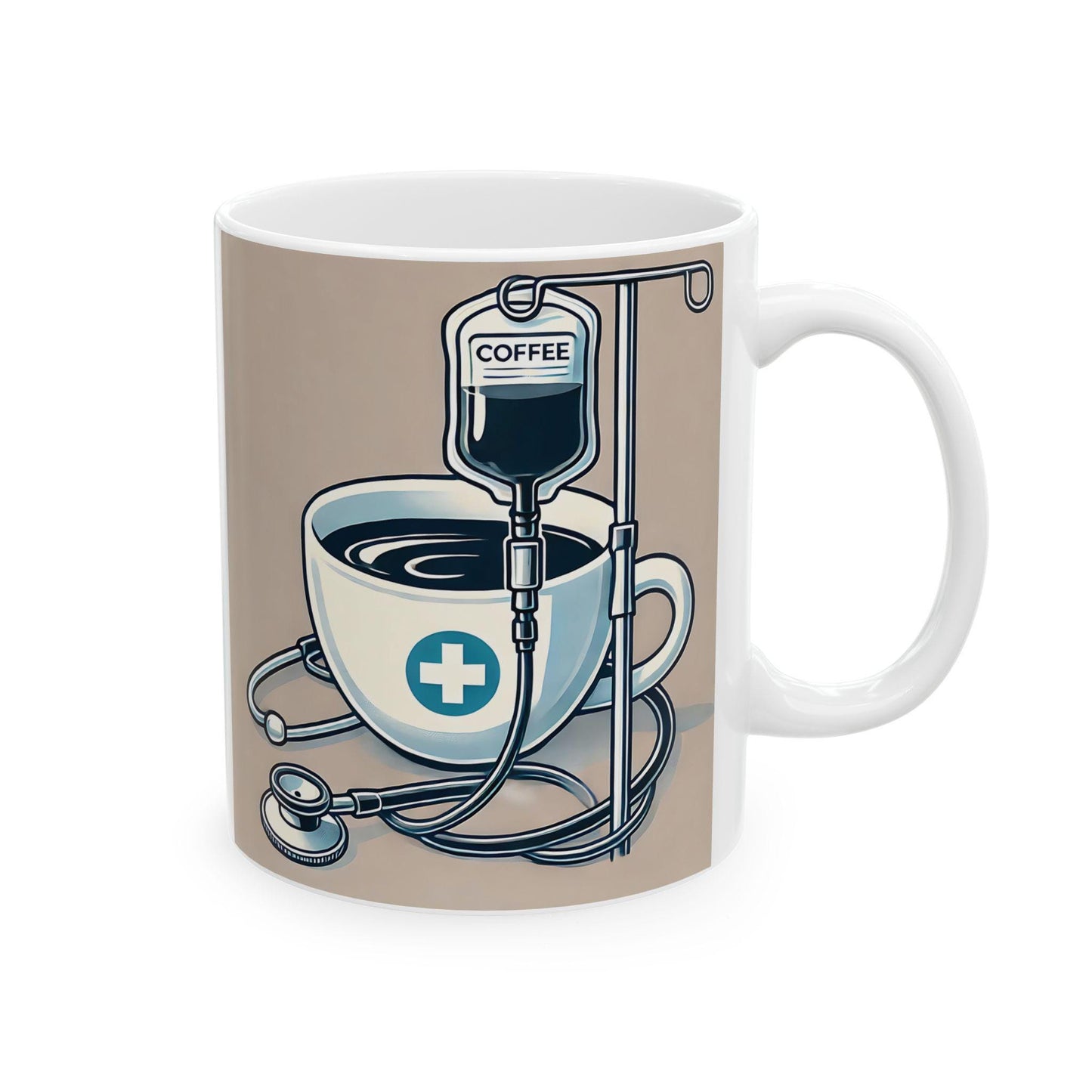 Caffeine IV Ceramic Mug, 11oz,